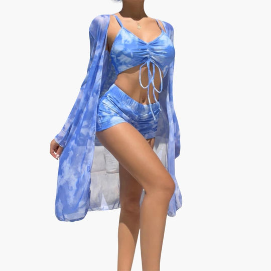 3-Piece Swimsuit Set with Cover-Up – Women's Beachwear - Made by Jessica