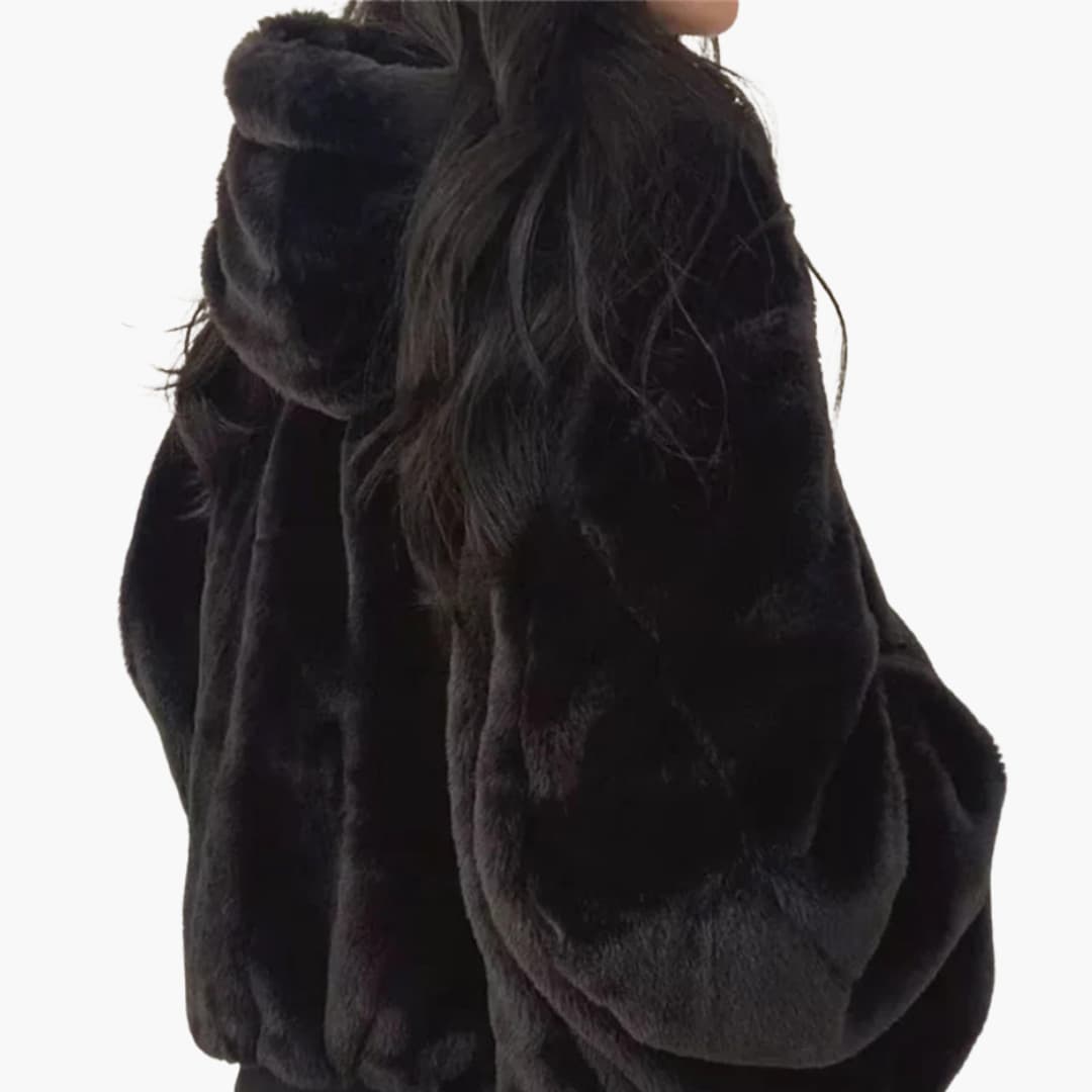 Women’s Reversible Jacket with Balloon Sleeves and Dual Surfaces