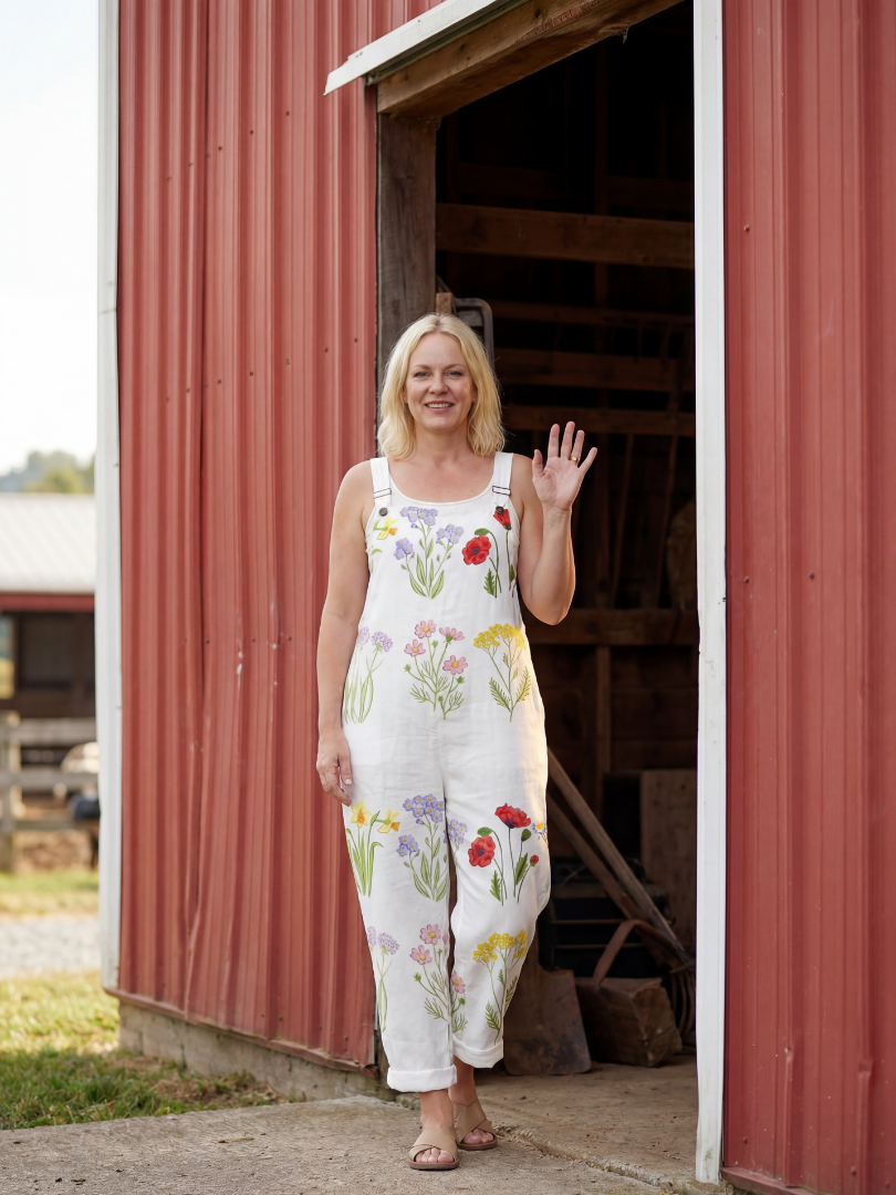 Velina | Garden Strap Jumpsuit