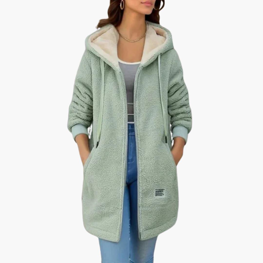 Women’s Fleece Jacket with Full Zip and Long Sleeves
