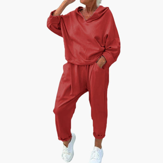 Knit Lounge Set – Women's Cozy Two-Piece Loungewear Outfit