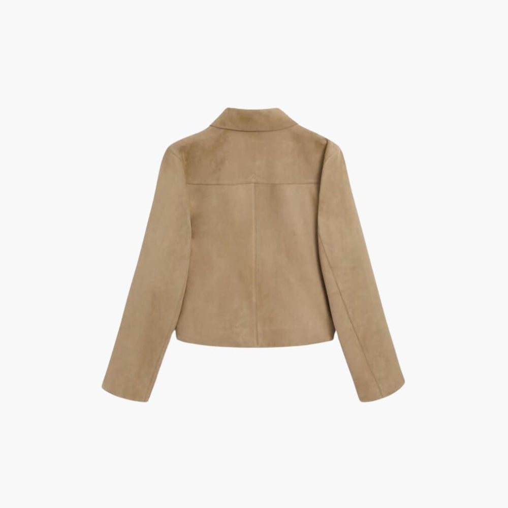 Women’s Button-Up Jacket with Long Sleeves