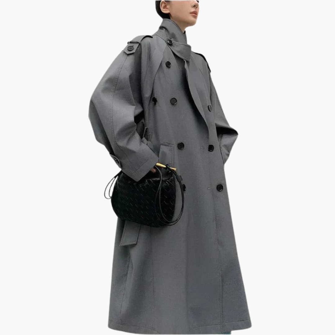Long Trench Coat for Women – Elegant & Versatile Outerwear