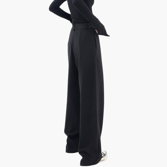 Women’s Slim Fit Trousers with Structured Waistband