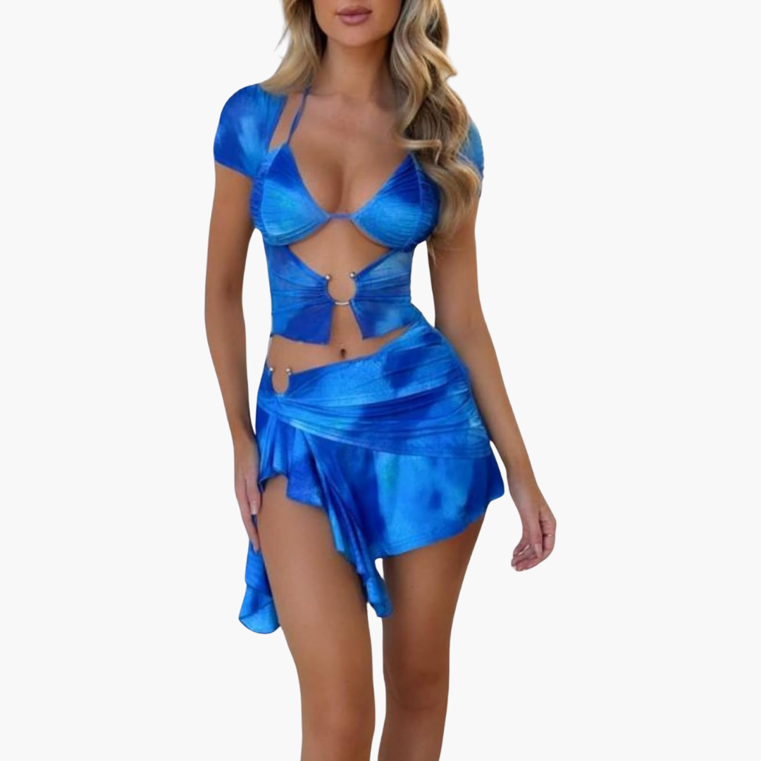 Women’s Co-Ord Set with Cut-Out and Contoured Design