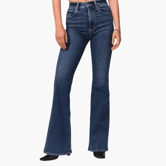 Women’s High-Waisted Bootcut Jeans with Flared Leg Fit