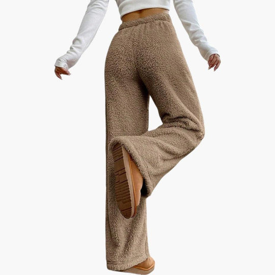 Women's Joggers with Elastic Waist and Side Pockets