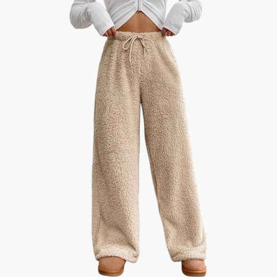 Women's Joggers with Elastic Waist and Side Pockets