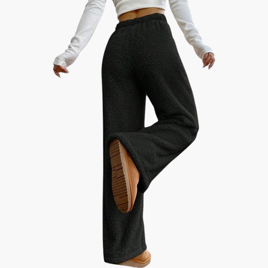 Women's Joggers with Elastic Waist and Side Pockets